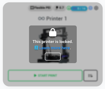 Locked printer