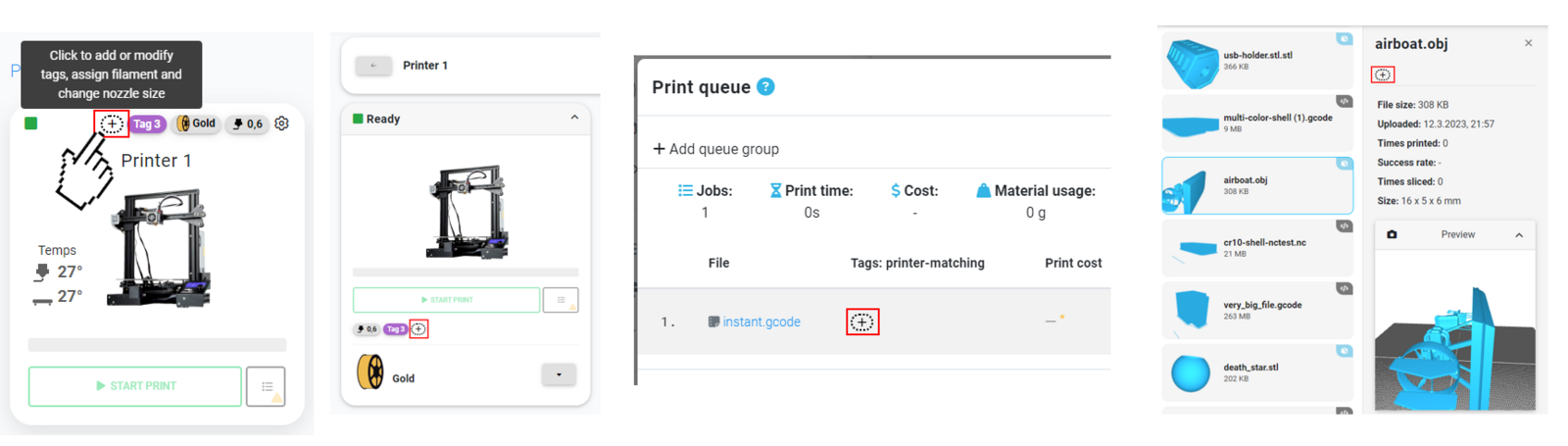 Tag assigning