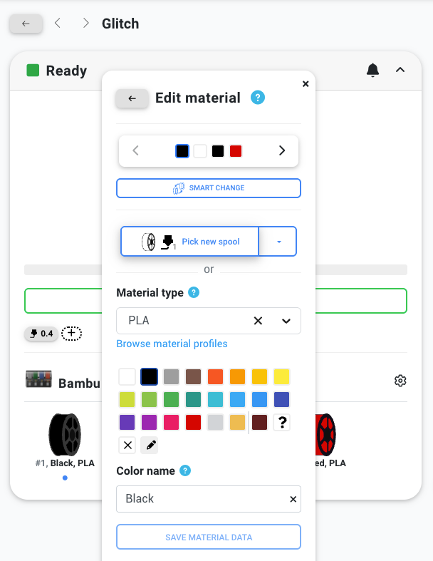 Assigning from the printer panel